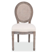 Esszimmerstühle 6 Stk. Creme Stoff