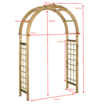 Gartenbogen Grün Kiefernholz Imprägniert