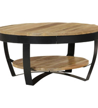 Couchtisch Raues Massives Mangoholz 65x32 cm