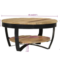 Couchtisch Raues Massives Mangoholz 65x32 cm