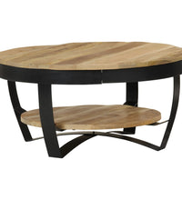 Couchtisch Raues Massives Mangoholz 65x32 cm