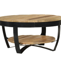 Couchtisch Raues Massives Mangoholz 65x32 cm