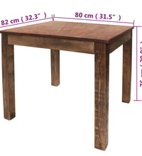 Esstisch Gemischtes Altholz 82x80x76 cm