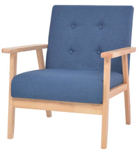 Sessel Blau Stoff