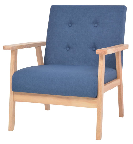 Sessel Blau Stoff