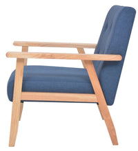 Sessel Blau Stoff