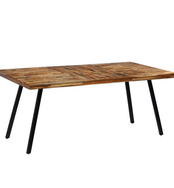 Esstisch Recyceltes Teakholz und Stahl 180x90x76 cm