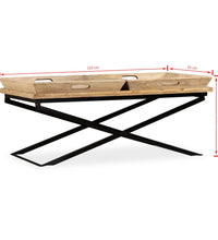 Couchtisch Mangoholz Massiv 110 x 55 x 42 cm