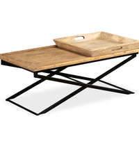 Couchtisch Mangoholz Massiv 110 x 55 x 42 cm