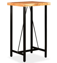 Bartisch Akazie Massivholz 60 x 60 x 107 cm