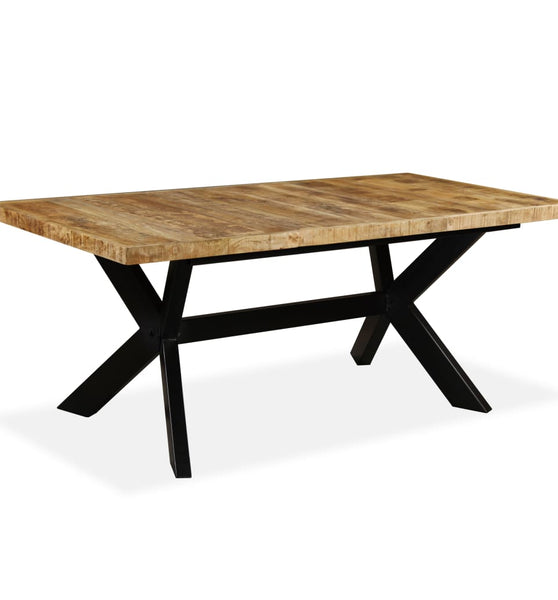 Esstisch Massivholz Mango und Stahlgestell 180 cm
