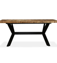 Esstisch Massivholz Mango und Stahlgestell 180 cm