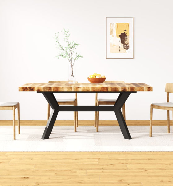 Esstisch Massivholz Mango und Stahlgestell 180 cm