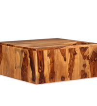Couchtisch Massivholz Palisander 70x70x30 cm