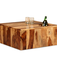 Couchtisch Massivholz Palisander 70x70x30 cm