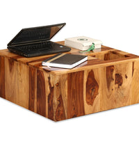 Couchtisch Massivholz Palisander 70x70x30 cm