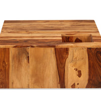 Couchtisch Massivholz Palisander 70x70x30 cm