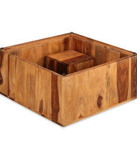 Couchtisch Massivholz Palisander 70x70x30 cm