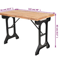 Esstisch Massivholz Tanne 122x65x82 cm