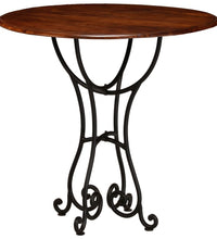 Esstisch Massivholz mit Honigfarbenem Finish 80x76 cm