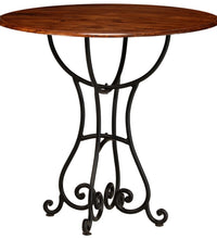 Esstisch Massivholz mit Honigfarbenem Finish 80x76 cm