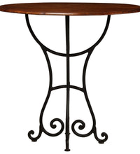 Esstisch Massivholz mit Honigfarbenem Finish 80x76 cm