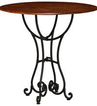 Esstisch Massivholz mit Honigfarbenem Finish 80x76 cm
