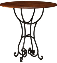Esstisch Massivholz mit Honigfarbenem Finish 80x76 cm