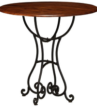Esstisch Massivholz mit Honigfarbenem Finish 80x76 cm