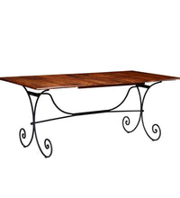 Esstisch Massivholz mit Honigfarbenem Finish 200x100x76 cm