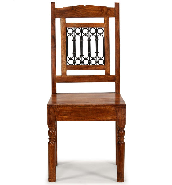 Esszimmerstühle 2 Stk. Massivholz mit Honigfarbenem Finish
