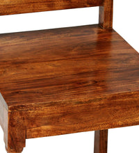 Esszimmerstühle 2 Stk. Massivholz mit Honigfarbenem Finish