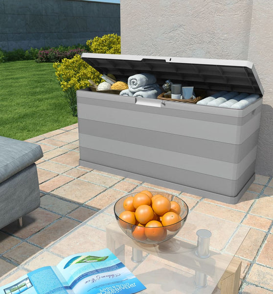 Gartenbox Grau 117×45×56 cm