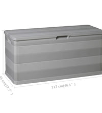 Gartenbox Grau 117×45×56 cm