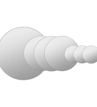 7-teiliges Wandspiegelset Rundglas