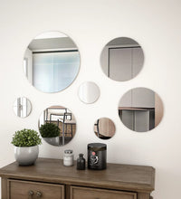 7-teiliges Wandspiegelset Rundglas