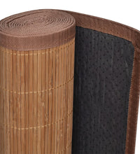 Teppich Bambus 160x230 cm Braun