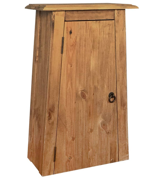 Bad-Wandschrank Massivholz Kiefer 42x23x70 cm