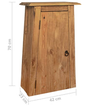 Bad-Wandschrank Massivholz Kiefer 42x23x70 cm
