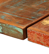 7-tlg. Bar-Set Altholz Massiv, Echtleder und Canvas