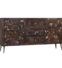 Sideboard Altholz Massiv 160x40x80 cm