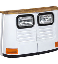 LKW-Sideboard Massivholz Mango Weiß