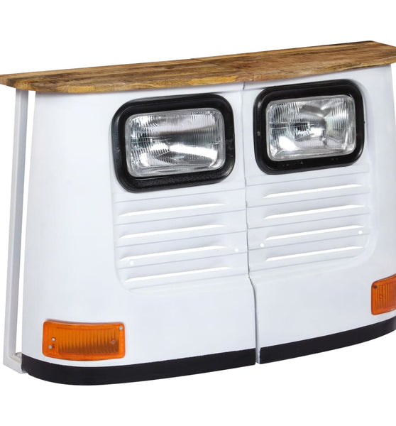 LKW-Sideboard Massivholz Mango Weiß