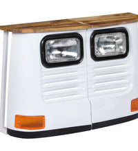 LKW-Sideboard Massivholz Mango Weiß