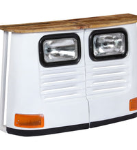 LKW-Sideboard Massivholz Mango Weiß