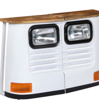 LKW-Sideboard Massivholz Mango Weiß