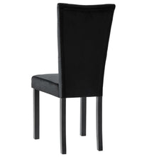 Esszimmerstühle 4 Stk. Schwarz Samt