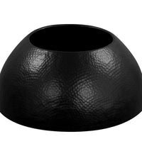 Couchtisch aus Gehämmertem Aluminium 70 x 30 cm Schwarz