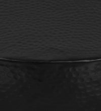 Couchtisch aus Gehämmertem Aluminium 70 x 30 cm Schwarz