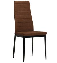 Esszimmerstühle 2 Stk. Braun Stoff